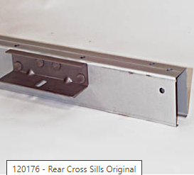 Rear Cross Sill 1951 - 72 Ford Short Flare
